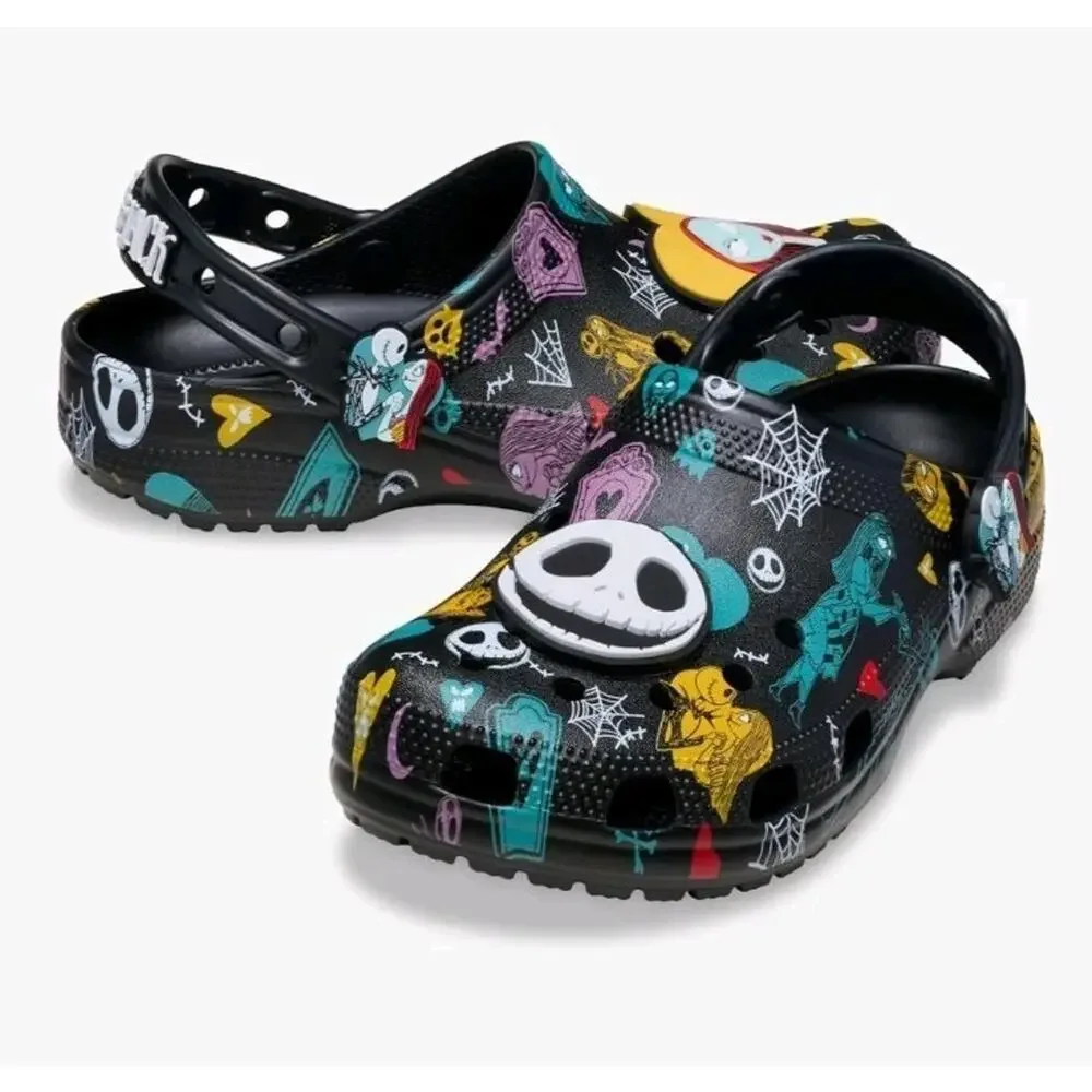 Tim Burton's The Nightmare Before Christmas Jack & Sally Classic Clog Men's 9